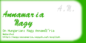 annamaria magy business card